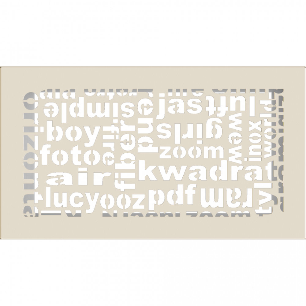 Решітка ABC кремова 17x49, фото 1