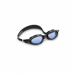 Окуляри силіконові для плавання Intex Master Pro Goggles з регульованим ремінцем дітям від 14 років, сині