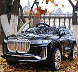 Дитячий електромобіль Kidsauto BMW X7 style чорний лак, фото 2