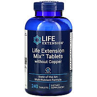 Мультивитамины Life Extension Смесь для продления жизни без меди 240 таблеток