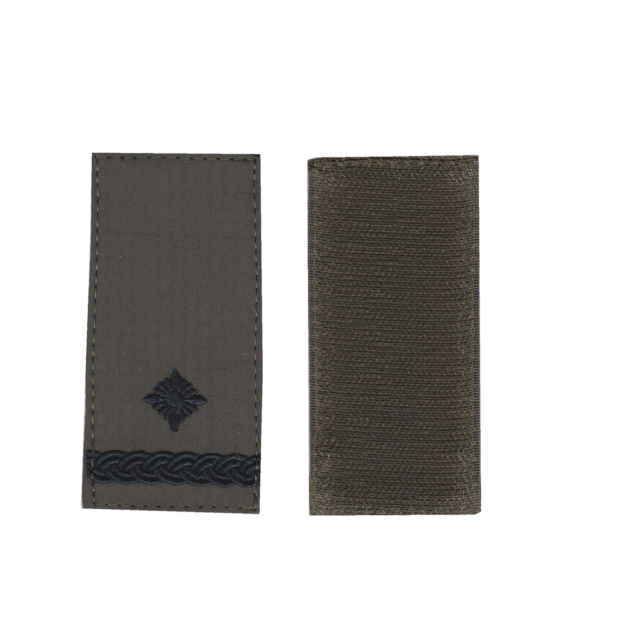 Погон майора військовий / армійський шеврон ЗСУ, чорний колір на оливці. 10 см * 5 см, фото 1
