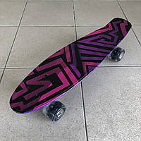 Пенни Борд Фиолетовый светящиеся колеса Детский Скейт Скейтборд Best Board F 5490