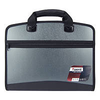 Портфель А4 на 4 відділення, сірий металік