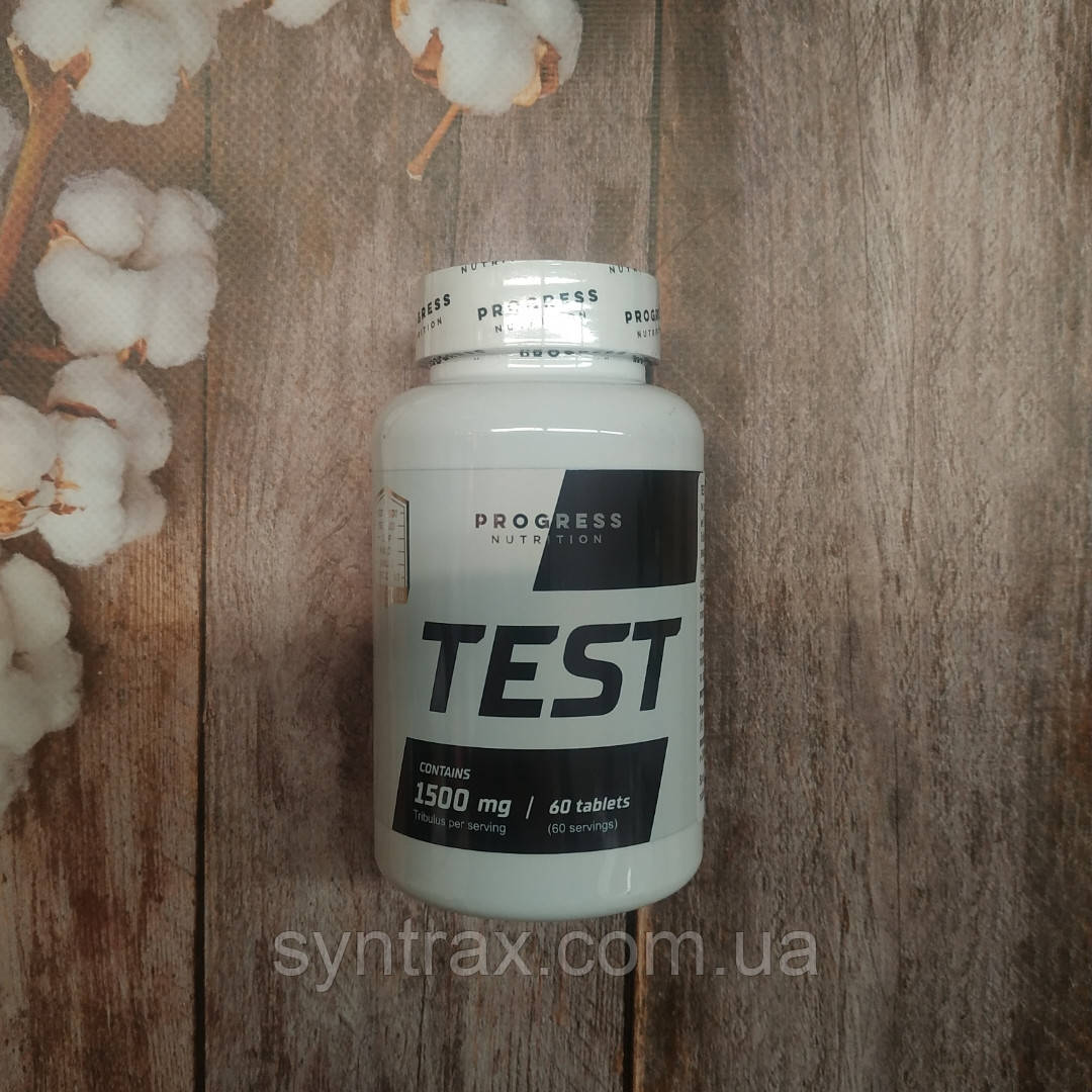 Progress Nutrition TEST 60 tab 1500 mg, трибулус tribulus