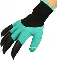 Садові рукавички Garden Genie Gloves з пластиковими наконечниками, фото 5