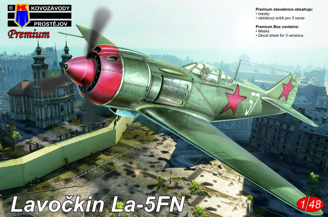 Пластикова модель 1/48 Kovozavody Prostejov 4808 радянський винищувач Лавочкін ЛА-5ФН (ех-звезда)