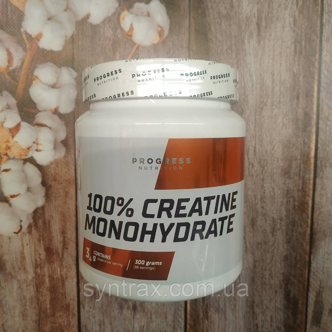 Progress Nutrition Creatine Monohydrate 300 g, кріплення моногідрат