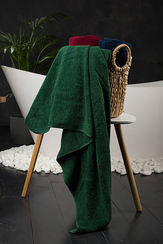 Купить Махровое полотенце банное 100х150 см Зёленый Узбекистан, цена ...