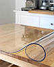 Скатертина м'яке силіконове скло захист для столу і меблів Soft Glass (1.4х1.4м) товщина 1.5 мм Прозора, фото 5