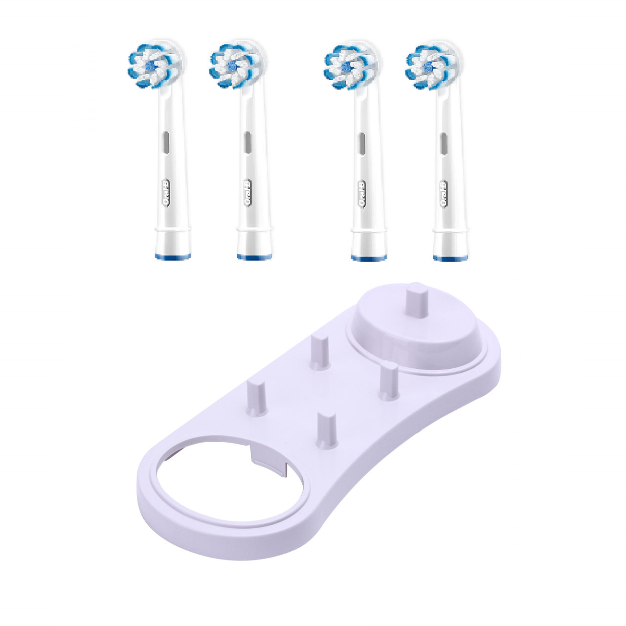 4 Насадки для електрощітки Oral-b Sensi Ultra Thin EB60 + підставка