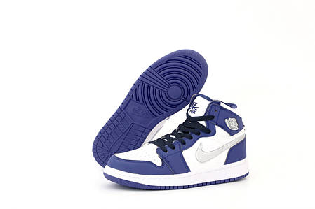 Жіночі кросівки Nike Air Jordan.Blue. ТОП Репліка ААА класу., фото 2