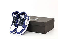 Жіночі кросівки Nike Air Jordan.Blue. ТОП Репліка ААА класу., фото 2