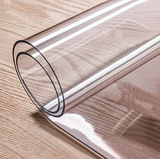 Скатертина м'яке силіконове скло захист для столу і меблів Soft Glass (2.0х1.4м) товщина 1.5 мм Прозора, фото 2