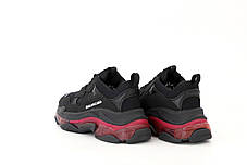 Кросівки жіночі Balenciaga Triple S баленсіага чорні. Багатошарова підошва. ТОП Репліка ААА класу., фото 2