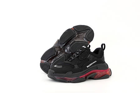Кросівки жіночі Balenciaga Triple S баленсіага чорні. Багатошарова підошва. ТОП Репліка ААА класу., фото 2