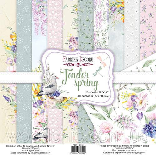 Набір односторонньої паперу 30х30см від Scrapmir Sweet girls 10шт, фото 1