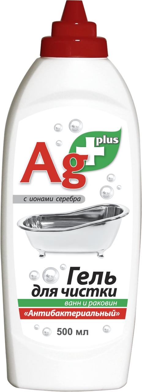 Гель для чищення ванн і раковин "Антибактеріальний" Ag+ 500 мл BIO FORMULA, фото 1