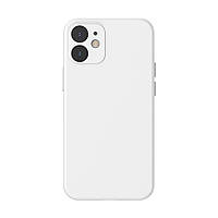 Чехол Baseus для iPhone 12 Liquid Silica Gel, Ivory white (WIAPIPH61N-YT02)