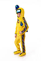 Желтый AmongUs «Амонг Ас» карнавальный костюм для детей, рост 115-125.130-140