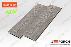 Террасна дошка Porch Intense Silver 3D 3000x150x24 двосторонній декор, дерево-полімерна дошка, для тераси