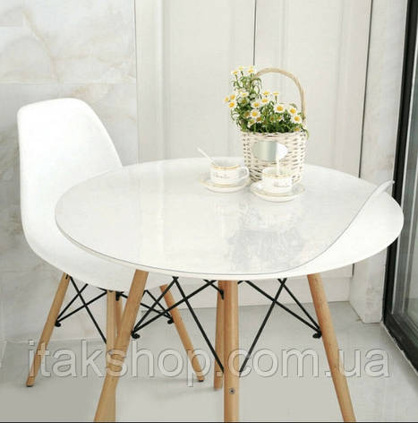 Скатертина м'яке силіконове скло захист для столу і меблів Soft Glass (2.9х1.4м) товщина 1.5 мм Прозора, фото 2