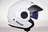 Мотошолом LS2 VERSO WHITE OF570 OPEN HELMET Білий, фото 5