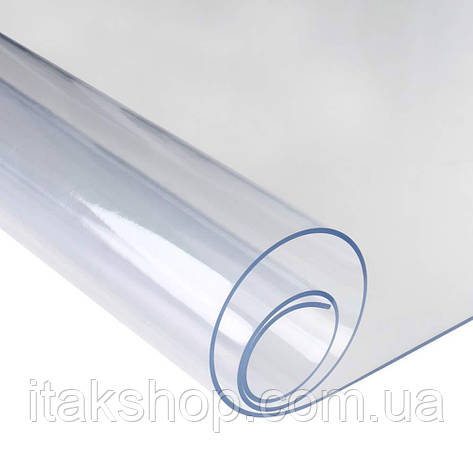 Скатертина м'яке силіконове скло захист для столу і меблів Soft Glass (3.2х1.4м) товщина 1.5 мм Прозора, фото 2