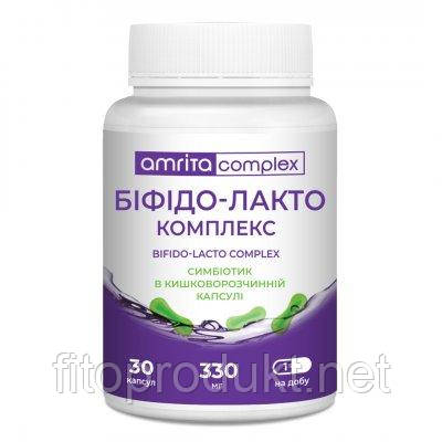 Біфідо лакто комплекс для відновлення балансу мікрофлори шлунково-кишкового тракту No30 Амрита, фото 1