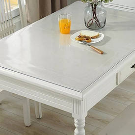 Скатертина м'яке силіконове скло захист для столу і меблів Soft Glass (3.5х1.4м) товщина 1.5 мм Прозора