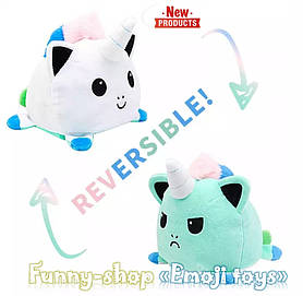 Чарівна м'яка іграшка, яка змінює емоції, двостороння кумедний єдиноріг =Р