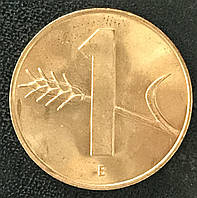 Монета Швейцарии 1 раппен 1967-93 гг.