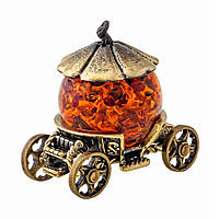 Бронзова статуетка з бурштином Карета Гарбуз
