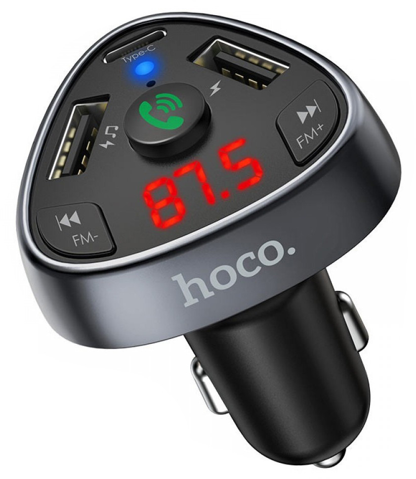 Автомобільний FM модулятор Hoco E51 + PD / BT 2 USB