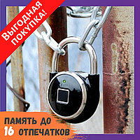 Умный замок APP LOCK открытие дверей по отпечатку пальца / Навесной иновационный замок для хранения