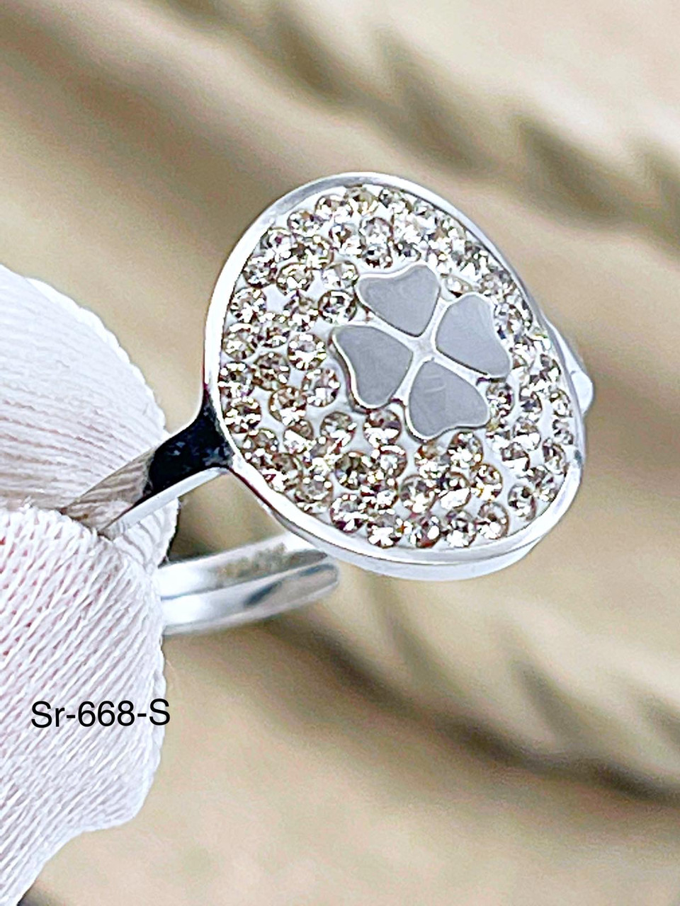 Каблучка Stainlees Steel преміум Sr-668 (7) open