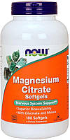 Цитрат магния, Now Foods Magnesium Сitrate (180 softgels)
