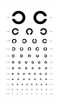 Таблица для определения остроты зрения Головина