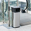 Урна з попільничкою JAH 25 л (квадратна, колір срібний металік), фото 3
