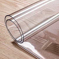 М'яке гнучке скло на стіл Силіконова скатертину Soft Glass (2.0х1.4м) товщина 1.5 мм Прозора
