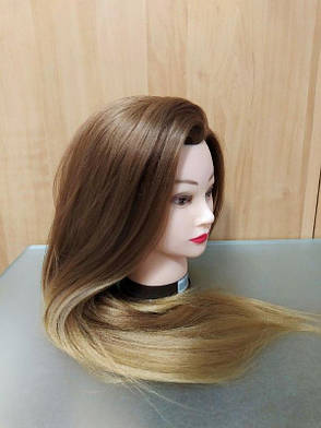 Професійна навчальна голова манекен для зачісок 30% натуральних волосся, Y65-OD-11, фото 3