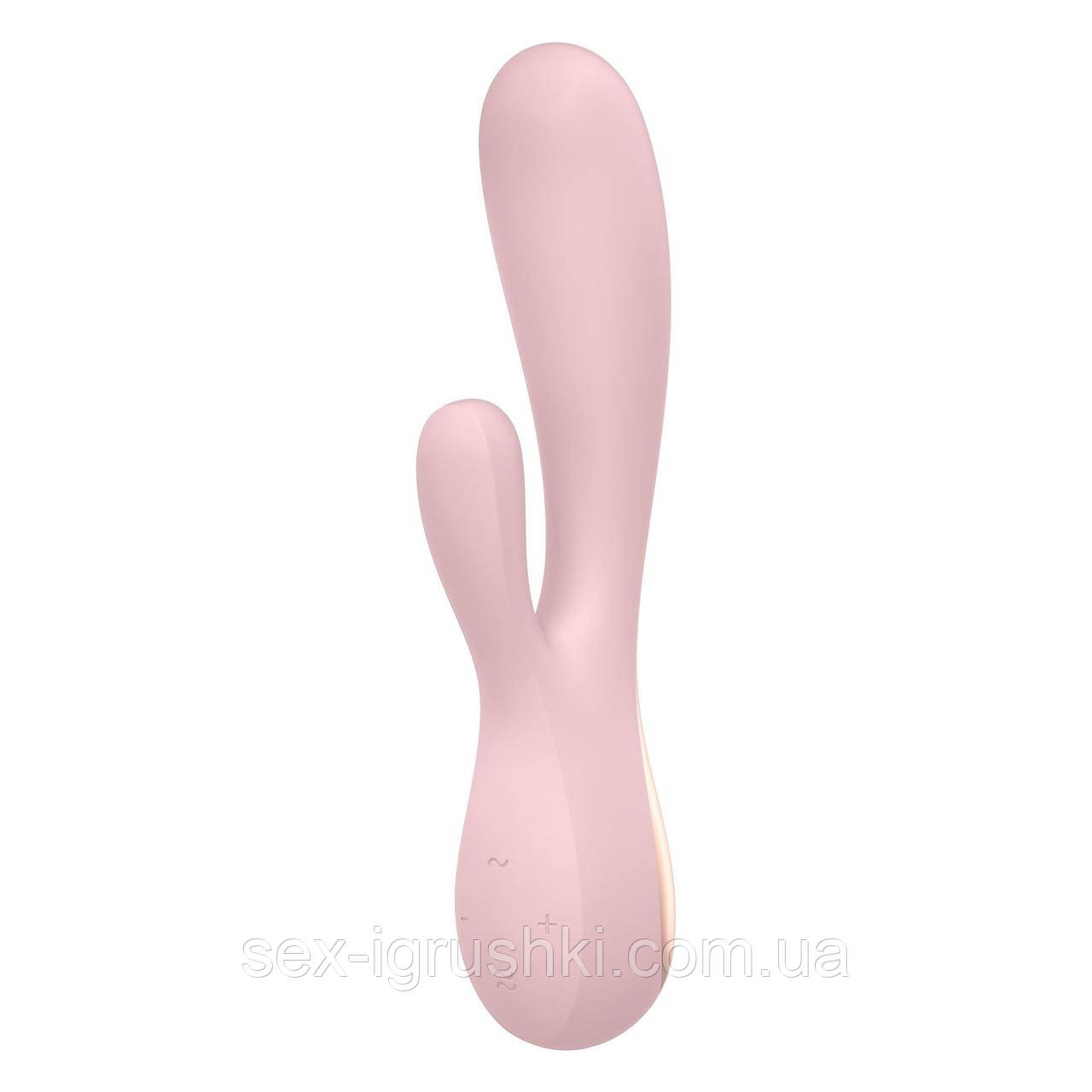 Смарт вібратор-кролик Satisfyer Mono Flex Mauve, 2 мотори, керування через інтернет SO3902