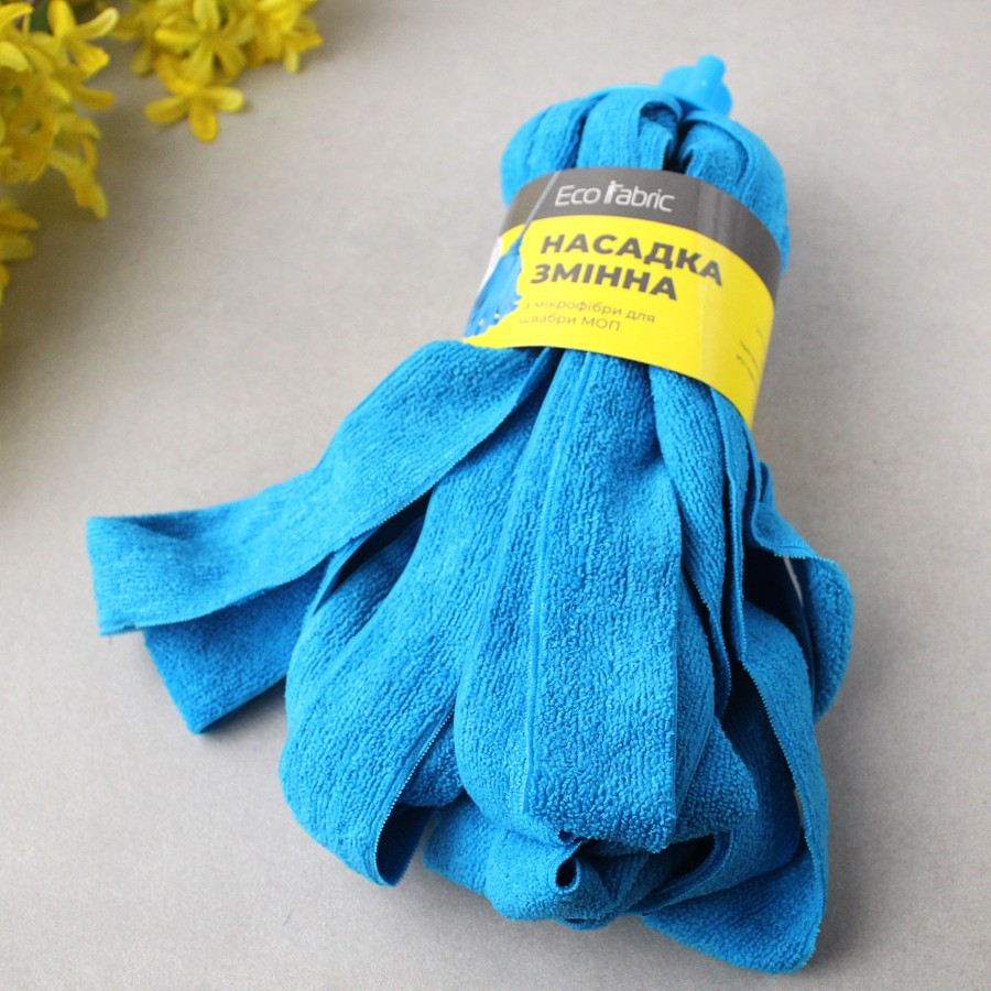 Запасна насадка для швабри зі смужок мікрофібри Dream Land 160 гр, змінні насадки для швабри