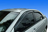 Дефлектори вікон (вітровики) Kia Cerato 2004-2008 (Autoclover/Корея), фото 9