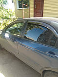 Дефлектори вікон (вітровики) Kia Cerato 2004-2008 (Autoclover/Корея), фото 6