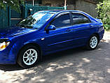 Дефлектори вікон (вітровики) Kia Cerato 2004-2008 (Autoclover/Корея), фото 8