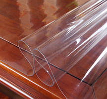М'яке гнучке скло на стіл Силіконова скатертину Soft Glass (2.7х1.4м) товщина 1.5 мм Прозора