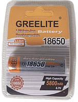 Акумуляторна батарея 18650 BATTERY blister 5800mah від Greelite