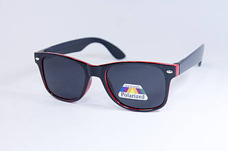 Дитячі окуляри polarized P954-5 чорно-червоні, фото 1