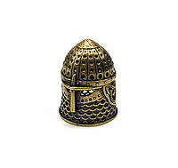 Наперсток сувенир Рыцарский шлем бронза