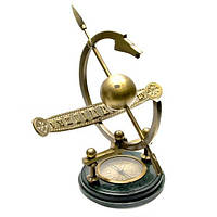 Годинник сонячний із компасом для декору